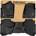 OEDRO Floor Mats Fits for 2014-2018 Chevrolet Silverado/GMC Sierra 1500 Double Cab, 2019 Silverado LD/Sierra Limited; 2015-2019 2500HD/3500HD, All Weather Guard 1st and 2nd Row Custom Fit Liners