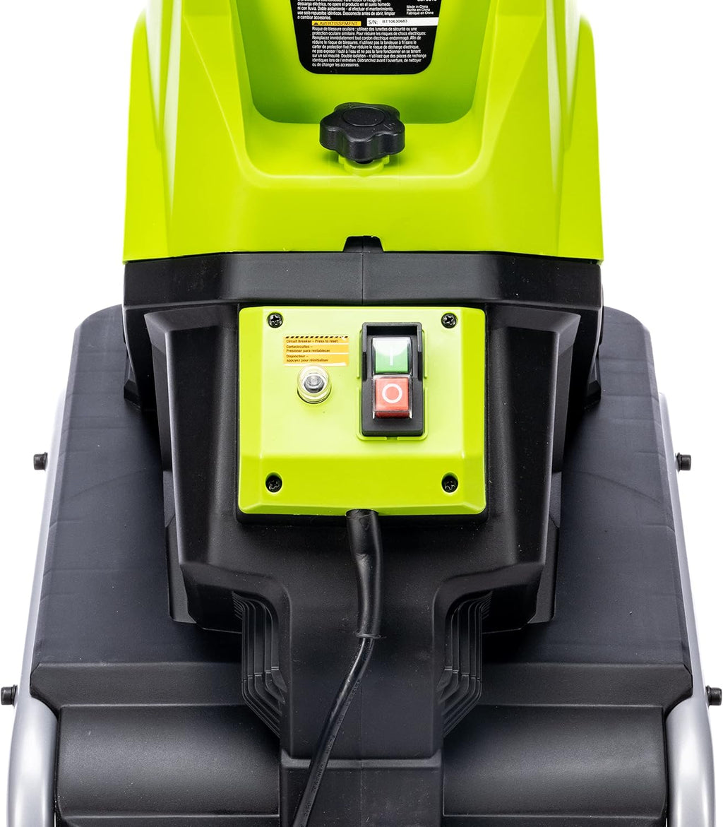 Earthwise GS70015 15-Amp Garden Corded Electric Chipper, Collection Bin