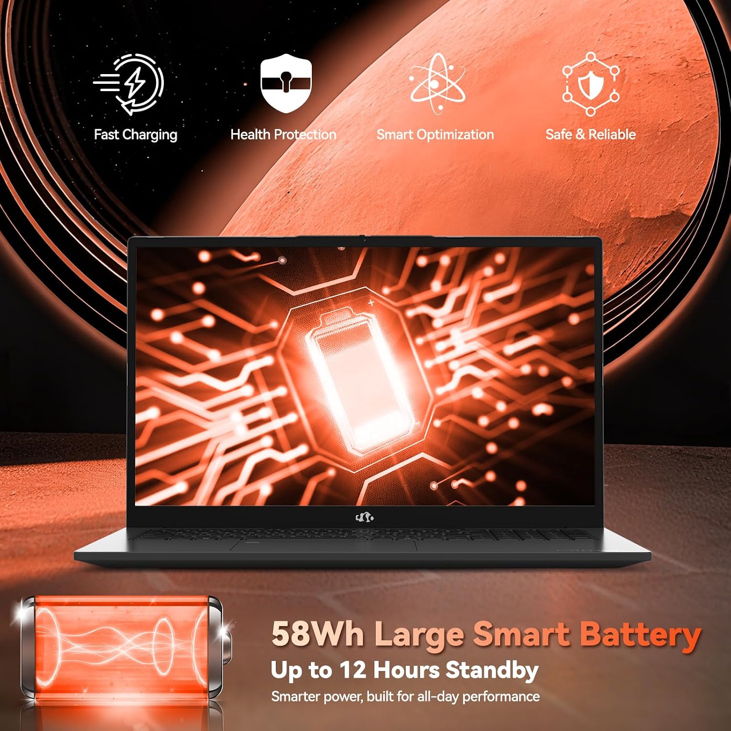 NIMO 2025 Gaming-Laptop, 17.3' FHD-Laptops with AMD Ryzen 7 7735HS (Up to 4.75GHz, Beats i7-12650H), 16GB DDR5 512GB SSD Computer with Backlit KB 100W Type-C Radeon 680M Fingerprint