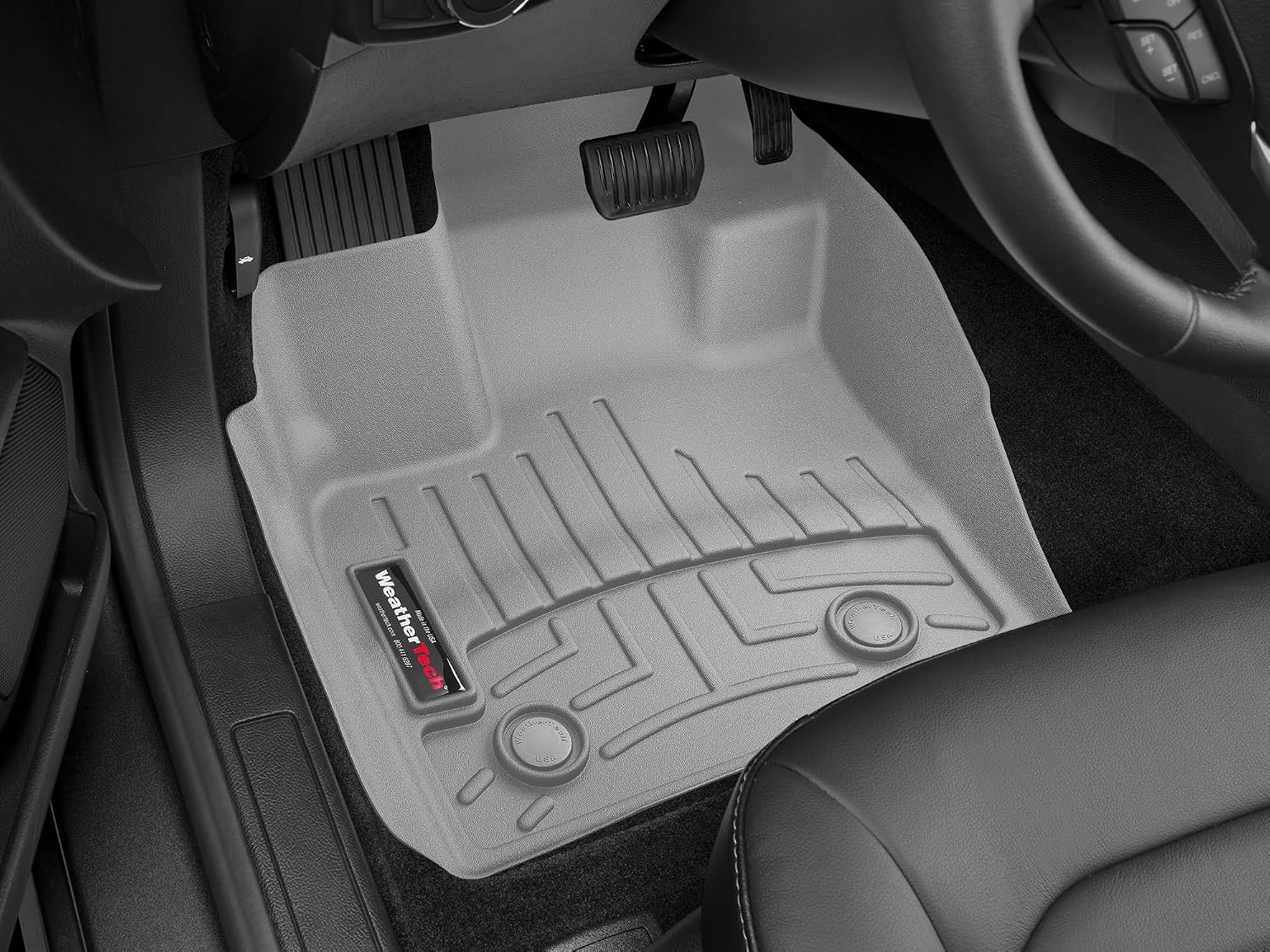WeatherTech Custom Fit FloorLiners for Lexus ES - 1st & 2nd Row (44476-1-3), Black