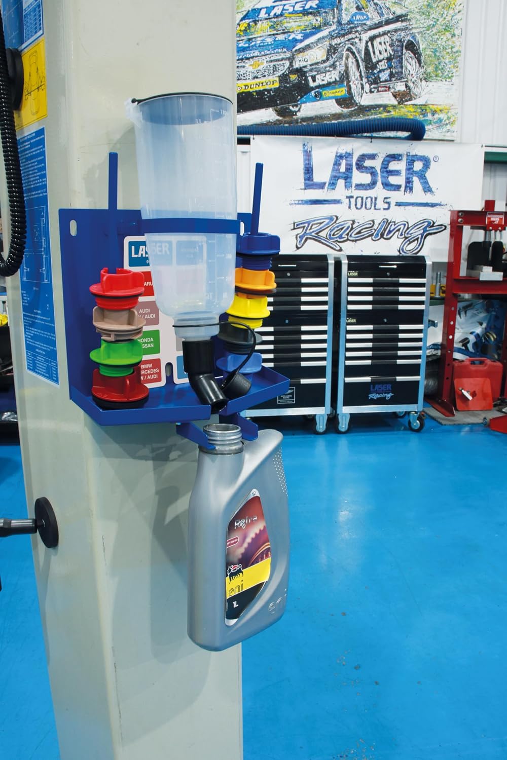 Laser 9113 Oil Drain Storage Station - Magnetic