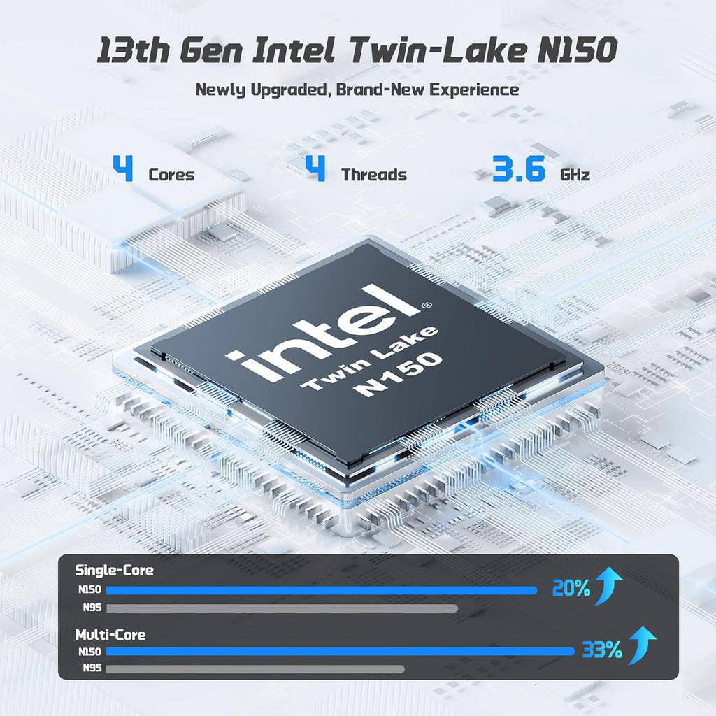 NIMO 15.6' FHD Laptop, 4 Cores Intel Twin Lake (up to 3.6GHz Beat i3-10110U) 8GB RAM 256GB SSD for Student & Office with 2 Year Warranty 65W Type-C, 53.58Wh Battery Backlit Keyboard Fingerprint