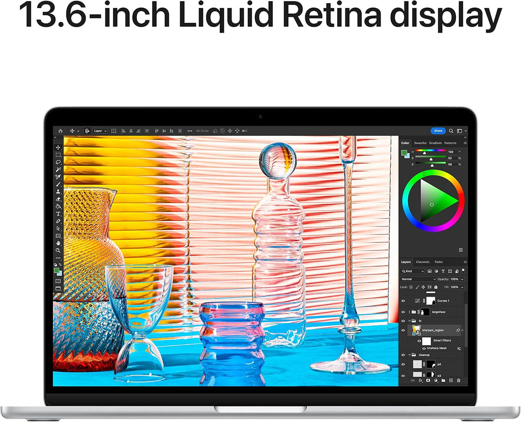 Apple 2022 MacBook Air Laptop with M2 chip: Built for Apple Intelligence, 13.6-inch Liquid Retina Display, 8GB RAM, 512GB SSD Storage, Backlit Keyboard, 1080p FaceTime HD Camera; Silver