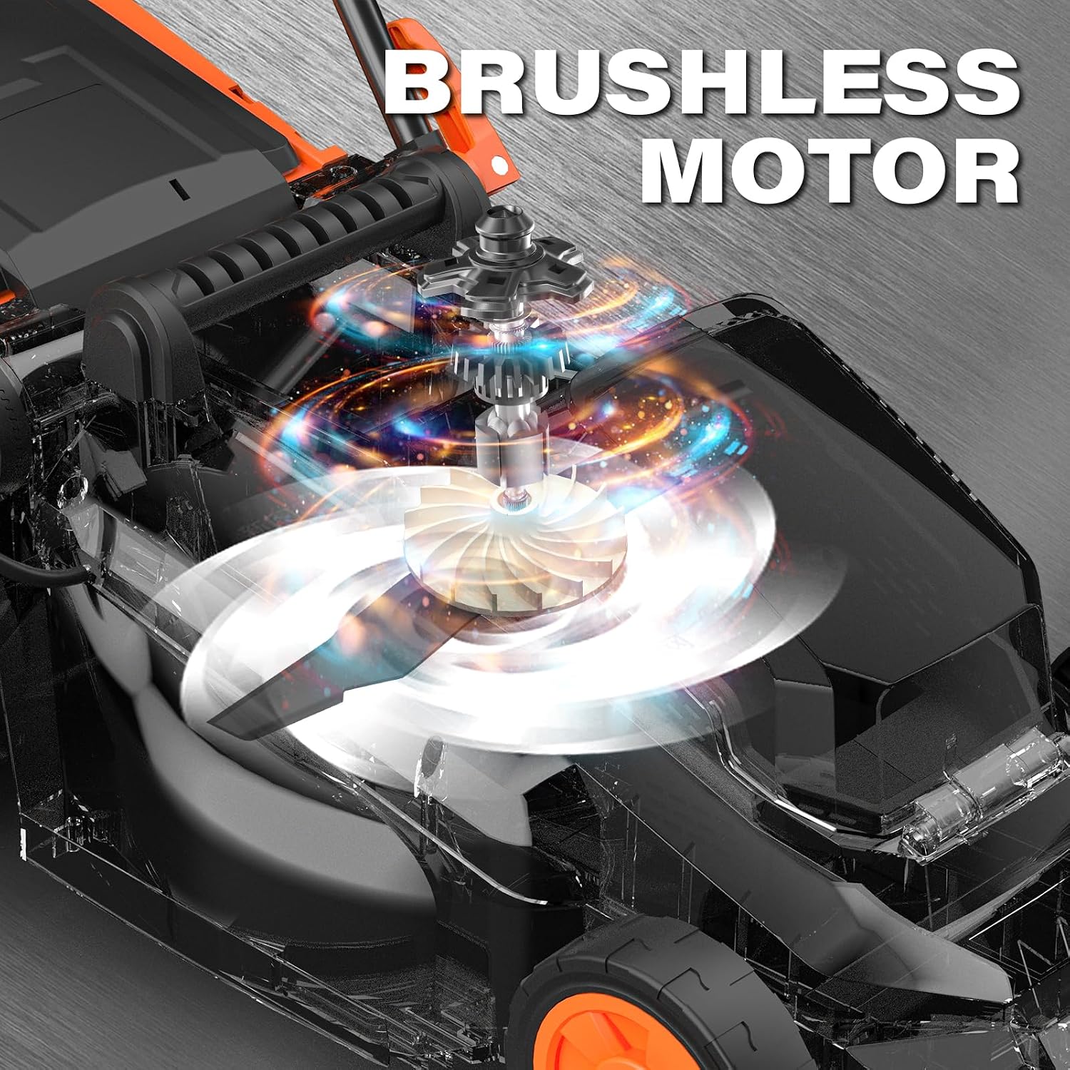 Maxlander Lawn Mowers/4.0 Ah Battery, 13 Inch Electric Lawn Mower Cordless, 20V 2-in-1 Battery Powered Lawn Mower with Brushless Motor, 5-Position Height Adjustment, Battery and Charger Included