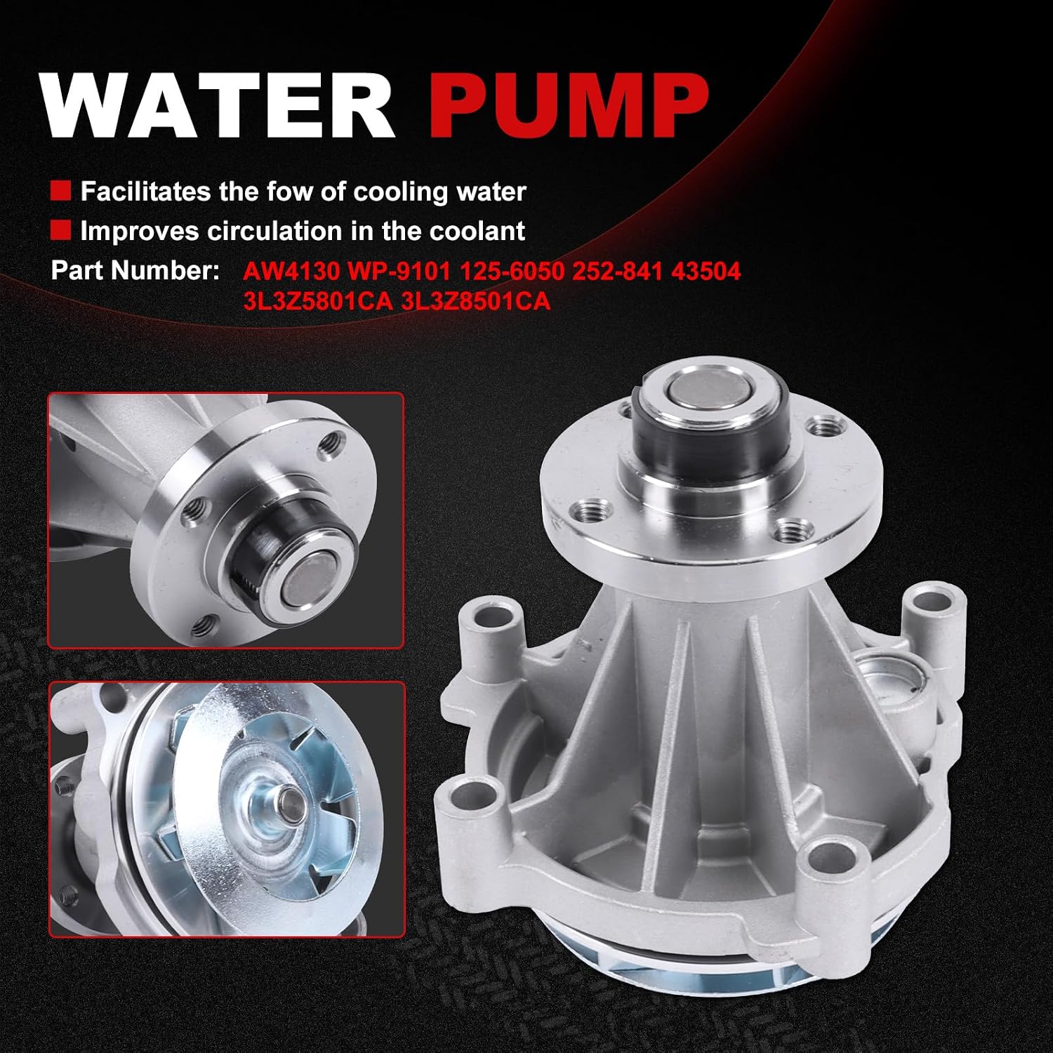 Engine Timing Chain Kit Oil Pump Water Pump Phasers VVTs 5.4L Fits for 2004-2008 F150 F250 F350 for 2005-2008 Navigator Mark LT Car Replacement Time Part Sets Replace 5L3Z-6268-A 3L3Z6M280EA