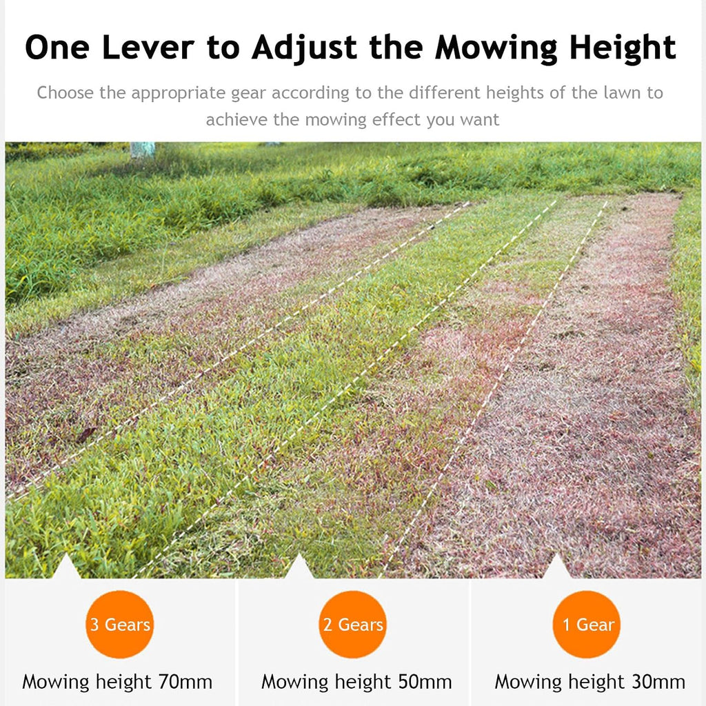 40V Self-Propelled Lawn Mower, Lawn Dethatcher with 3-Position Adjustable Cutting Height, Large Capacity Grass Basket, Electric Lawn Mower for Yard & Garden (2 * 4AH Batteries Included)
