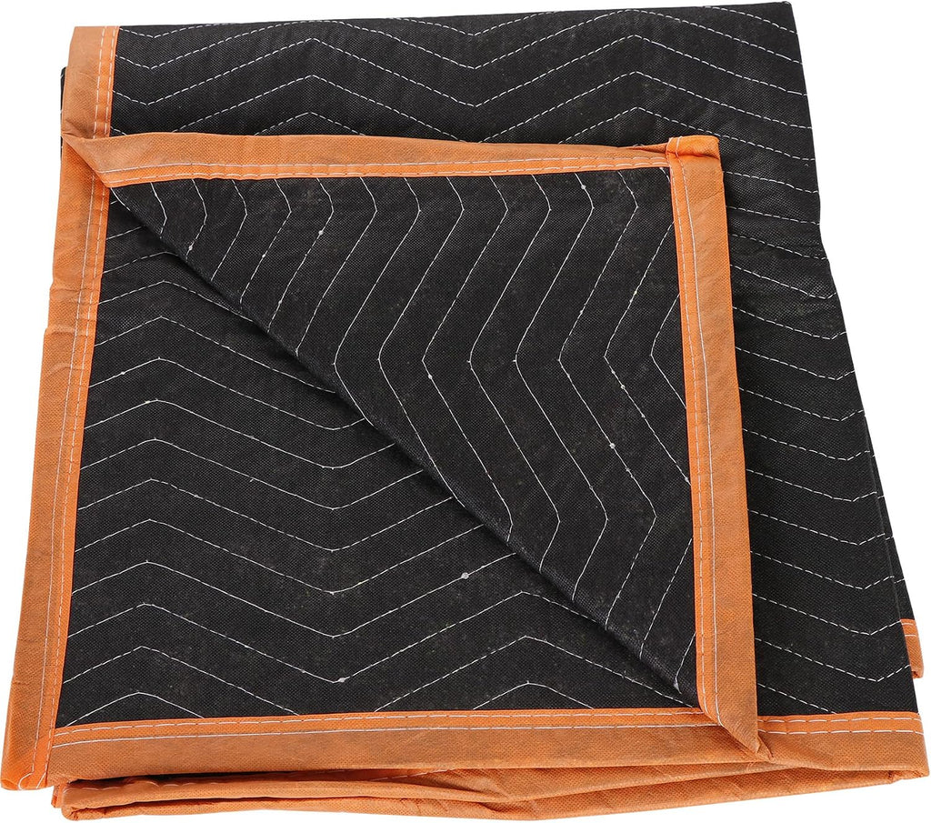 ZENY Padded Moving Blankets 6/12/18 Pack, Heavy Duty Packing Blankets Black, 72''x40'' Furniture Moving Pads for Shipping Packing Storage (24)