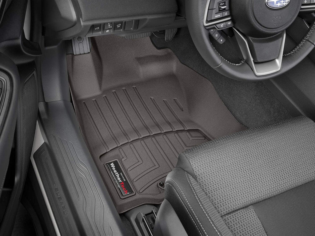 WeatherTech Custom Fit FloorLiners for Subaru Legacy, Outback, 1st Row (4715831), Cocoa