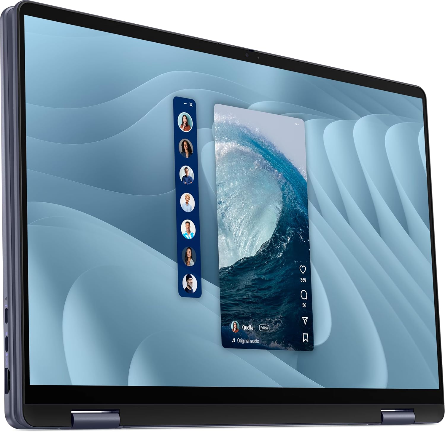 Dell 2025 Personal Laptop | 16 Plus 2-in-1 | 16' 2560x1600 Touch IPS | Intel 8-Core Ultra 9 288V | Arc Graphics | 32GB LPDDR5 | 2TB SSD | Win11 Pro | Wi-Fi 7 - BT 5.3 - Backlit KB - Webcam - Blue