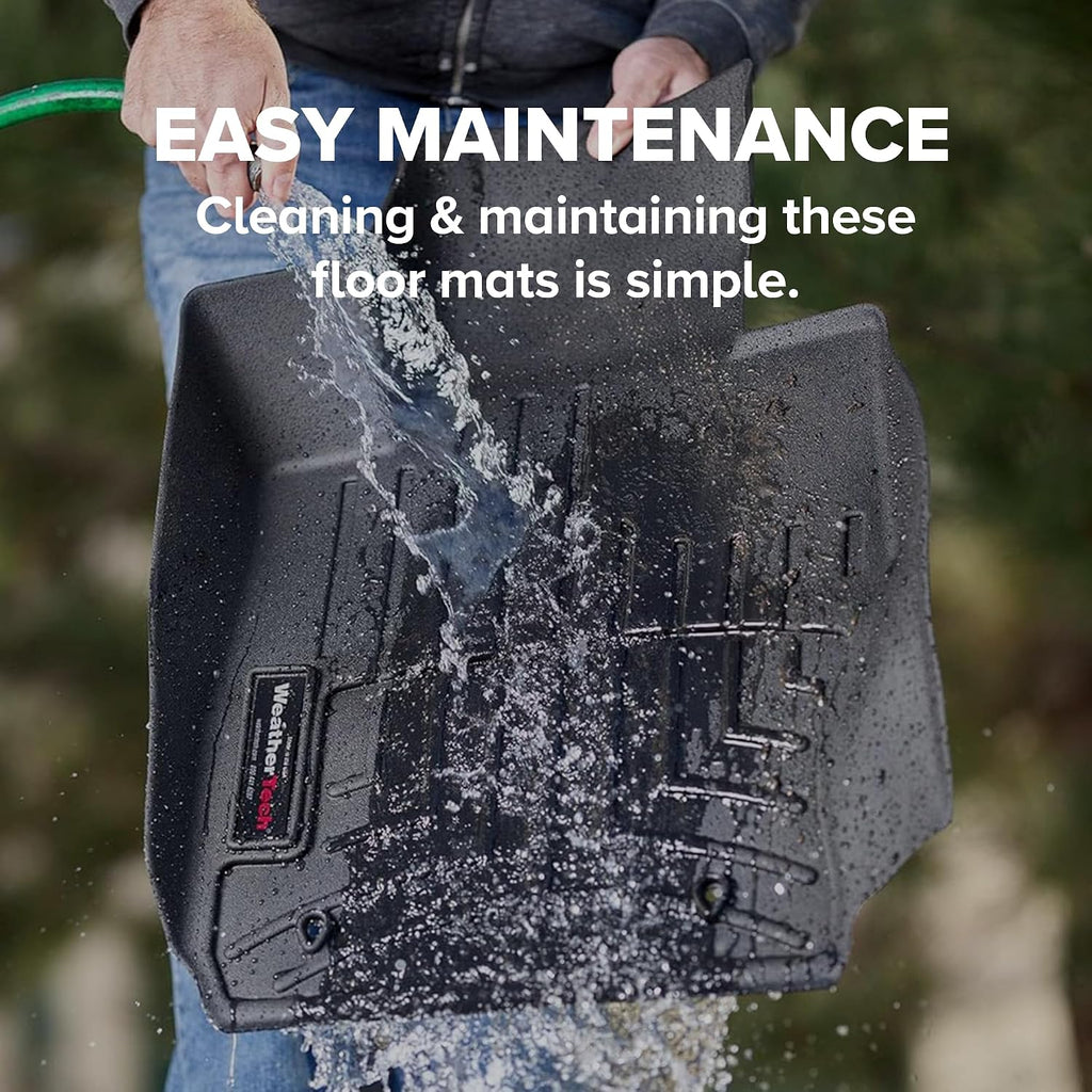 WeatherTech Custom Fit FloorLiners for Chevrolet Silverado 2500HD/3500HD, Sierra, Silverado 1500-1st & 2nd Row (46066-1-0), Grey