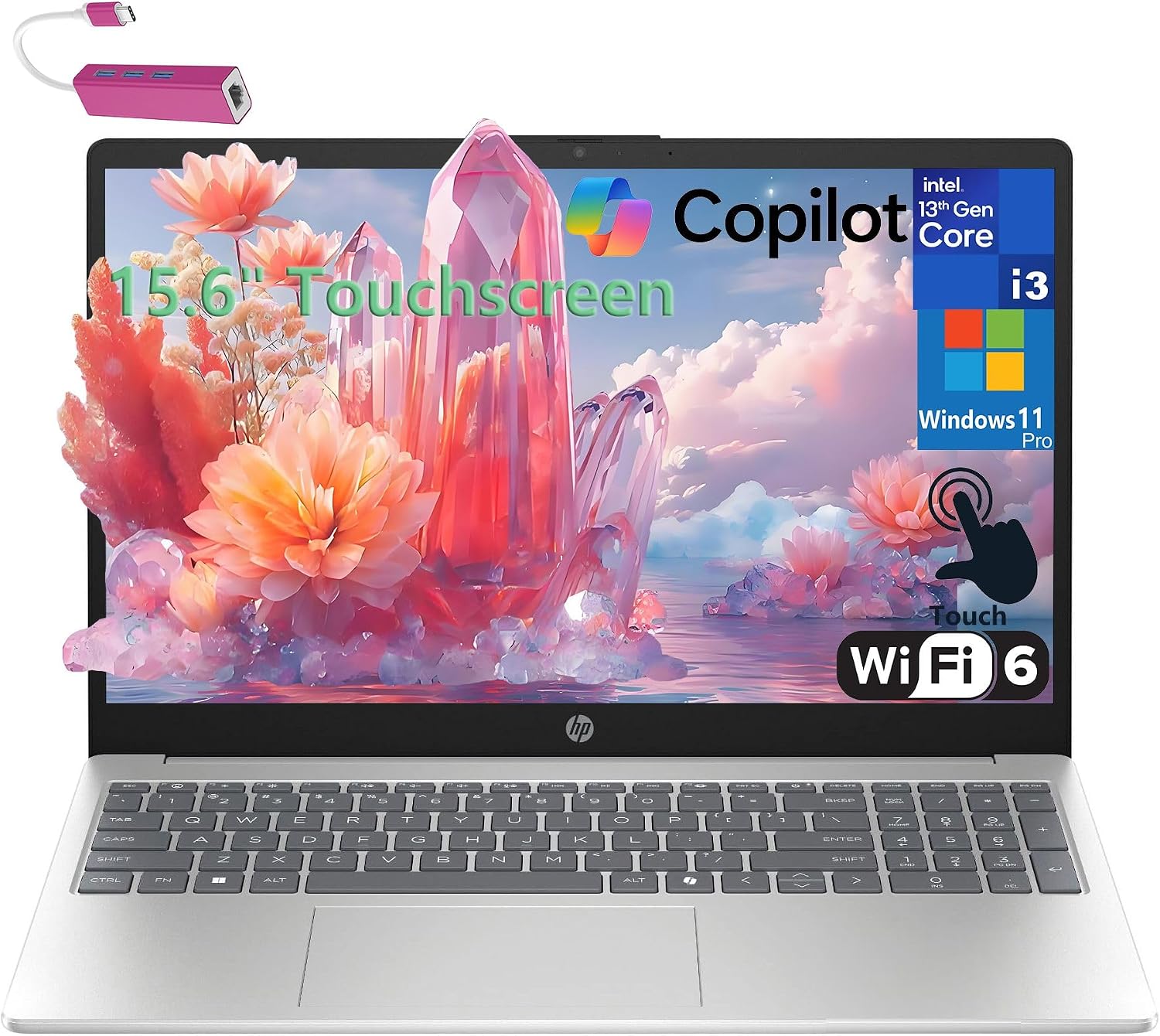 HP Touchscreen Laptop Computer for College Student Home Study & Business, 16GB RAM, 1TB PCIe SSD, 13th Gen Intel Core (Beat i5-1155G7), 15.6', WiFi 6, HDMI, Windows 11 Pro(Renewed)