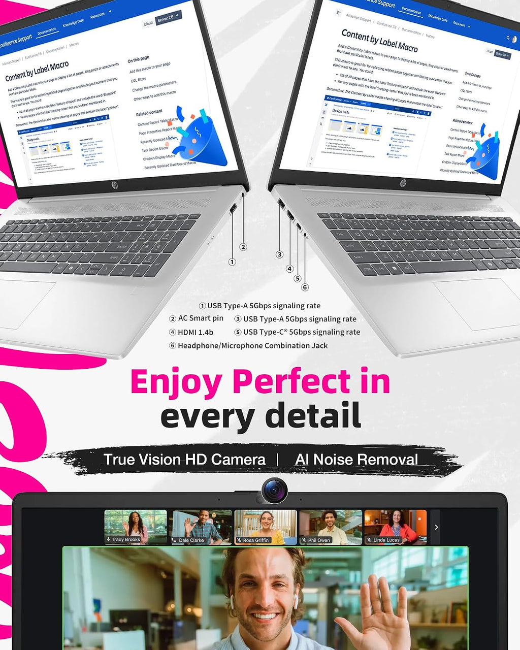 HP 2025 17' Touchscreen Business Laptop, Powerful Ryzen 5 7430U, 32GB RAM, 1TB SSD, Win 11 Pro, Copilot Key, Smooth Typing Keyboard, Fast Wi-Fi 6，w/Accessories