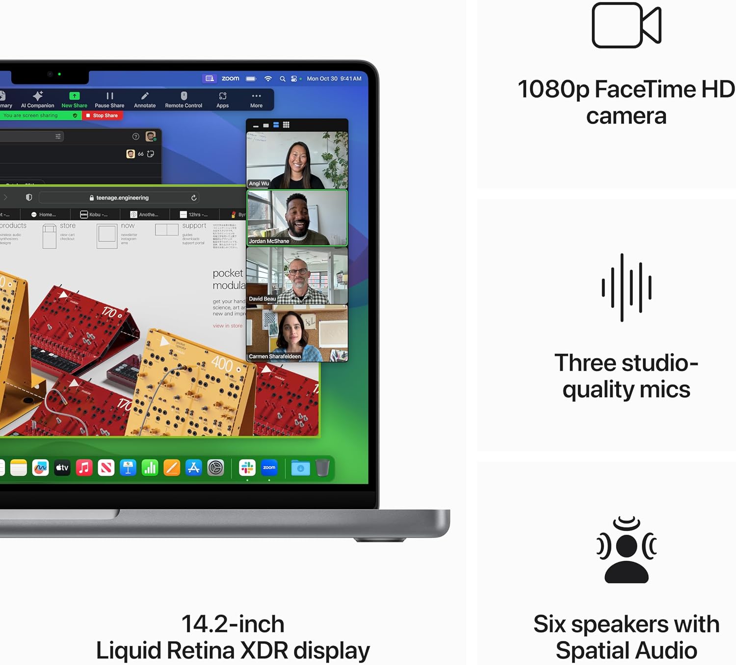 Apple 2023 MacBook Pro Laptop M3 chip with 8‑core CPU, 10‑core GPU: 14.2-inch Liquid Retina XDR Display, 8GB Unified Memory, 1TB SSD Storage; Space Gray with AppleCare+ (3 Years)