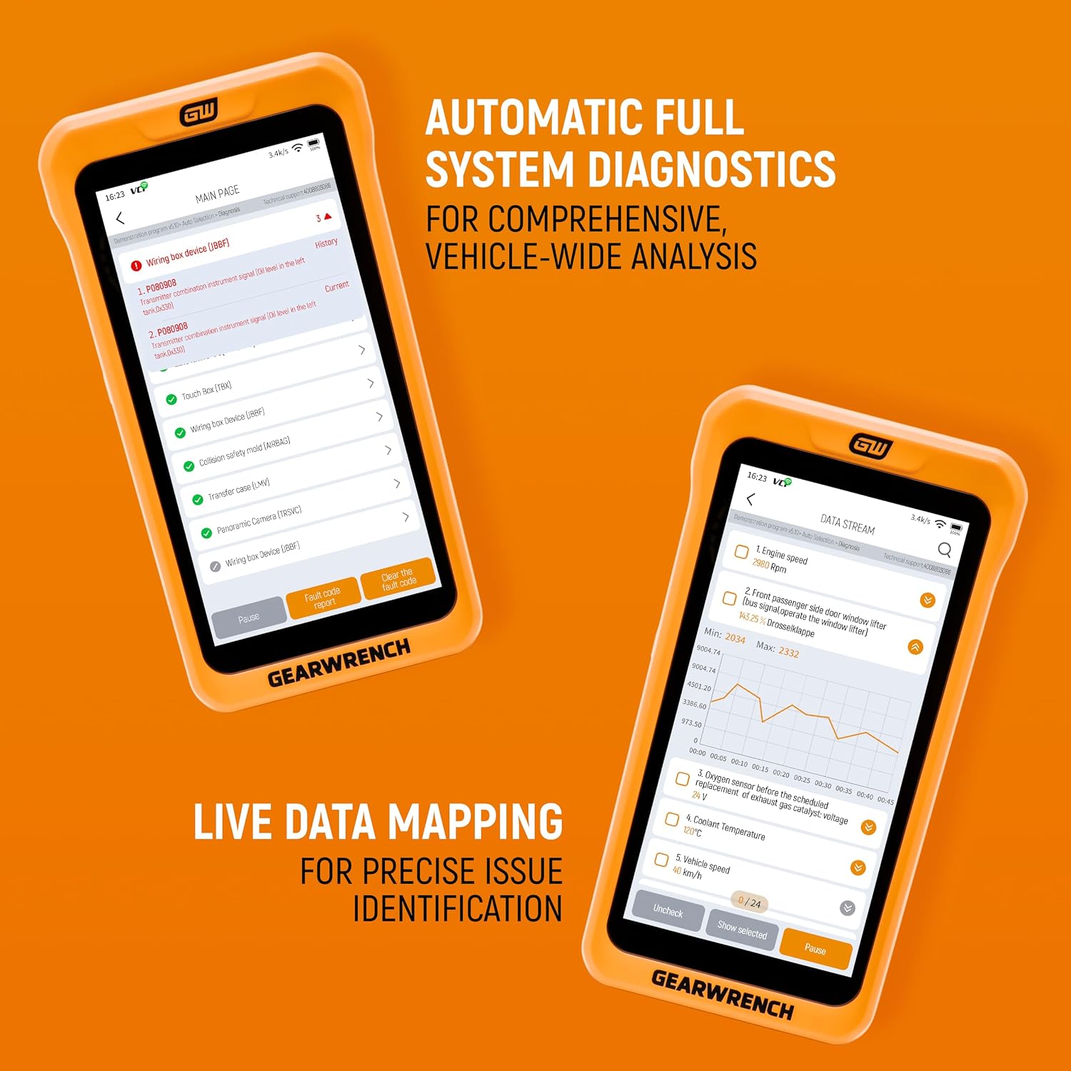 GEARWRENCH 5' Handheld Bidirectional Diagnostic Tool | GWSMART05