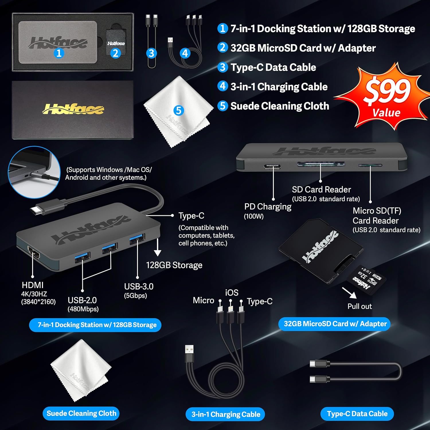 Lenovo Ideapad 3i 15.6' FHD Display Laptop, Intel i3-1115G4, 20GB RAM, 1.16TB Storage (1TB PCIe SSD + 160GB Docking Station Set), Intel UHD Graphics, Numeric Keypad, Webcam, Wi-Fi, Windows 11, Almond