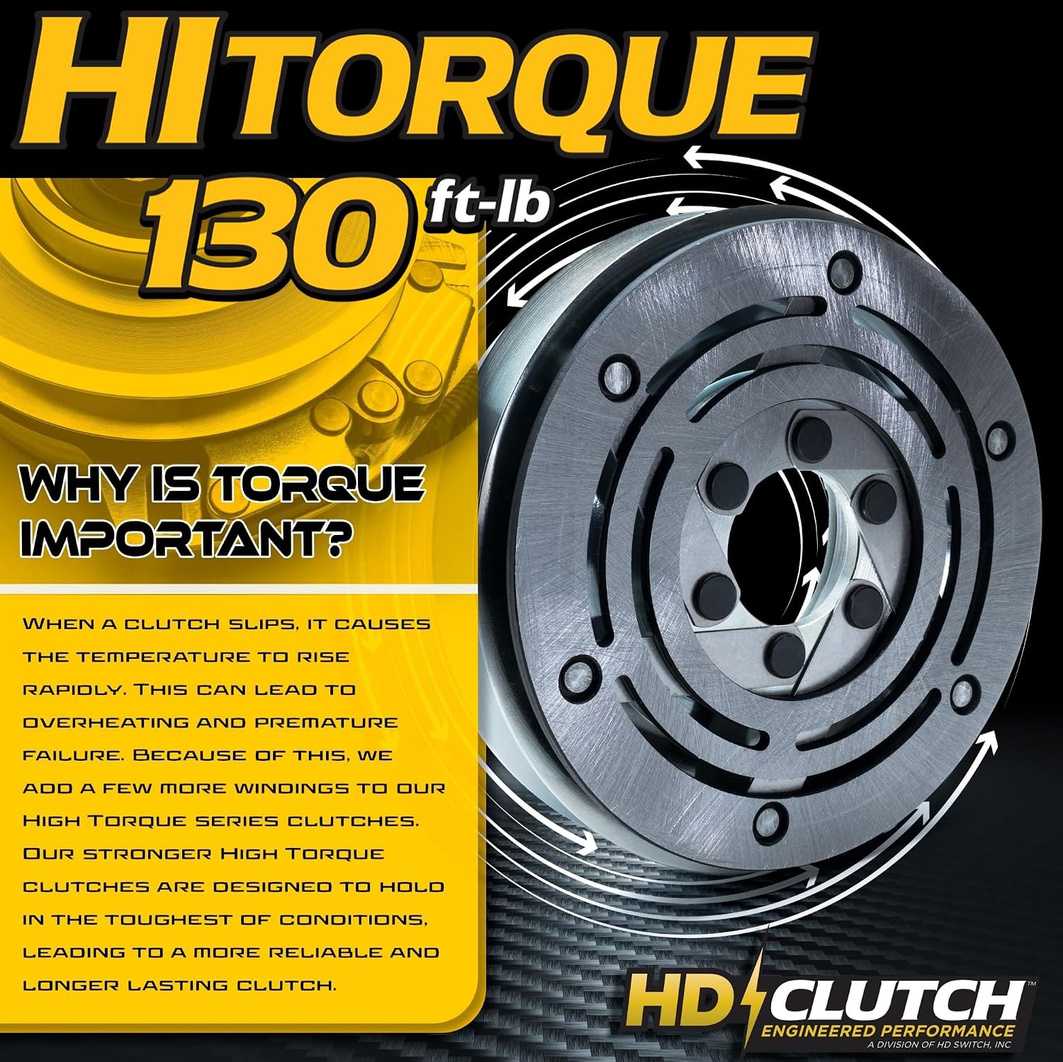 HD Switch HiTorque 130ftlb Billet Pulley Electric Clutch 104-3624 109-7035 & 20A PTO Switch 103-5221 w/Larger Pulley Bearing fits Toro Exmark Z-Master Laser Z CT TimeCutter Lawn Mower