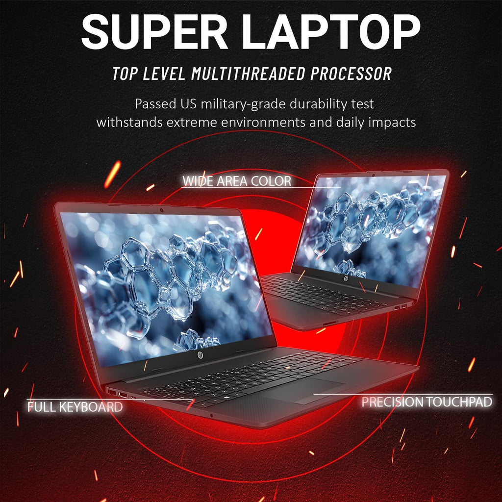 HP 2025 New 15.6' Business and Student Laptop, AMD Ryzen 5 7000-Series(Outperforms i7-1165G7), 32GB RAM, 2TB SSD, Ultra Quiet Design, Long Battery Life, Windows 11 Pro with Microsoft Office, WOWPC
