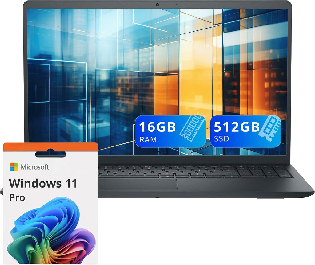 Dell Inspiron 15 3530 15.6' FHD Touchscreen Laptop, Intel i7-1355U, 16GB DDR4 RAM, 512GB PCIe SSD, Intel UHD Graphics, Numeric Keypad, Wi-Fi 6, 720p Camera, Windows 11 Pro, Black