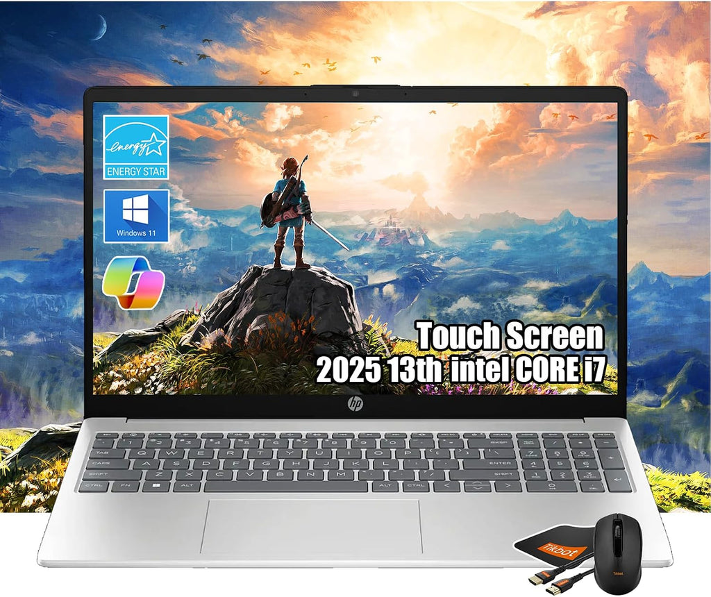 HP Pavilion 15.6' FHD Touchscreen Laptop | Intel 13th i7-1355U(Beats i9-10880H)| 32GB RAM | 1TB SSD | Iris Xe Graphics | Business Laptop | Computadora Portátil |W/Accessories
