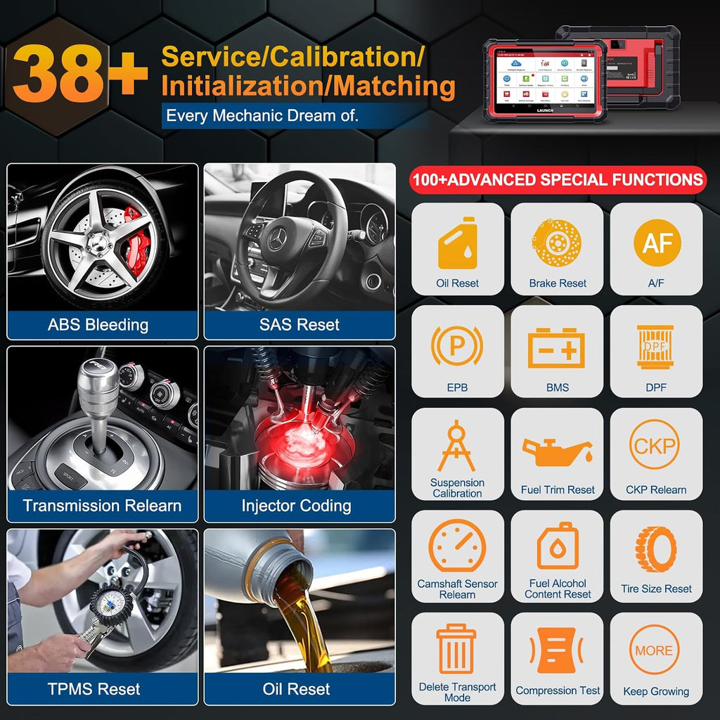 LAUNCH X431 PRO Elite 2026 New Bidirectional Scan Tool, 38+ Reset, ECU Coding, All-in-One Full System Diagnostic Scanner, CANFD&DoIP, FCA AutoAuth, VAG Guide,Same as Pro3s+ 5.0,2 Years Free Update