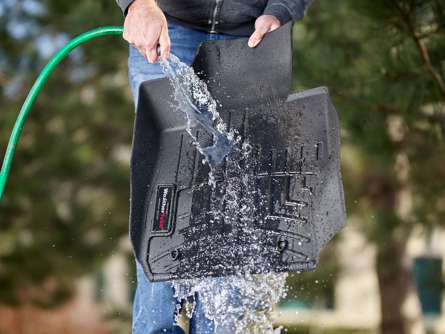 WeatherTech Custom Fit FloorLiners for Lexus CT - 1st & 2nd Row (44484-1-2), Black