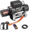 VEVOR Electric Winch, 13500 lbs Load Capacity, 12V DC Truck Winch with Φ3/8 in x 80 ft Steel Rope, Wireless & Wired Remote Control, IP55 Waterproof for Towing SUV Jeep Trailer Boat Off-Road Vehicle