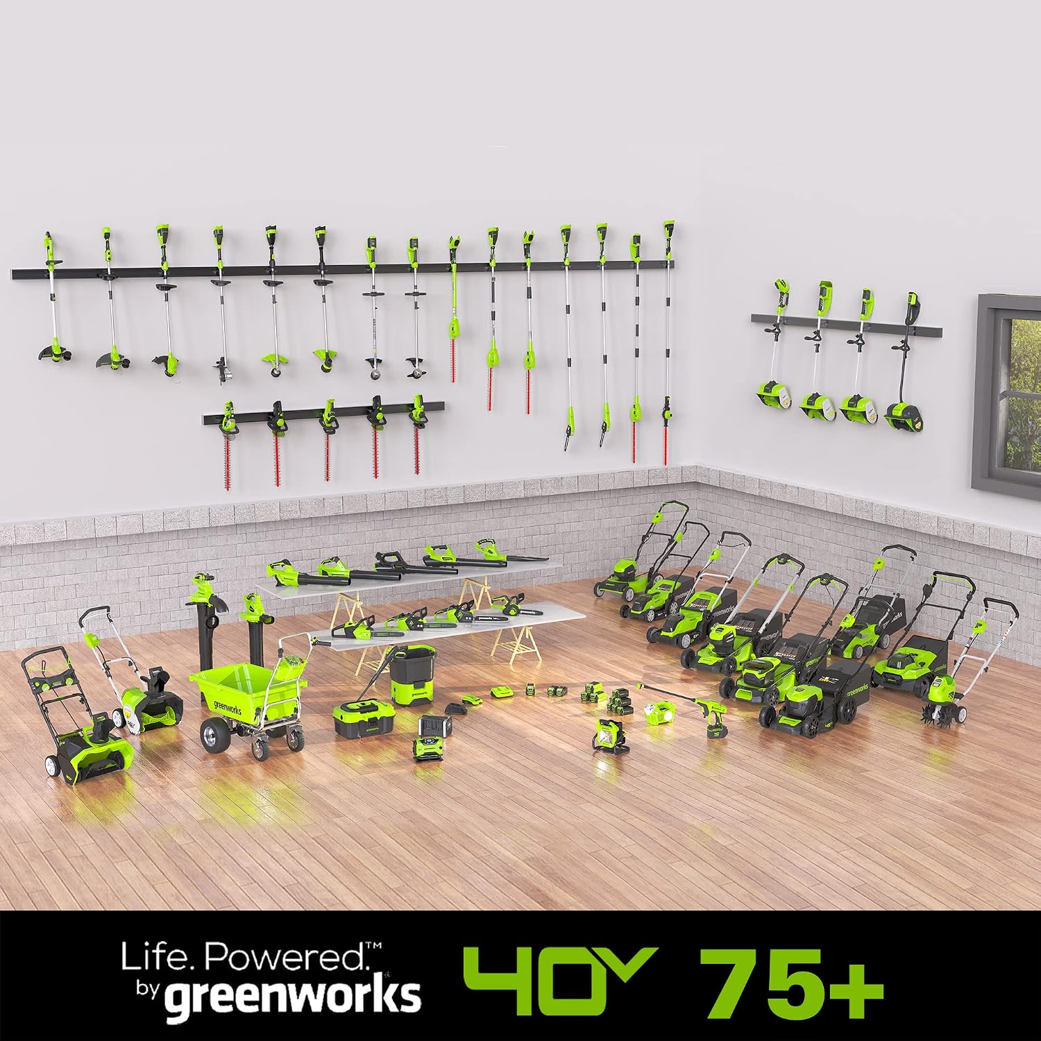 Greenworks 40V (115 MPH / 430 CFM) Brushless Axial Leaf Blower, 2.0Ah Battery and Charger Included