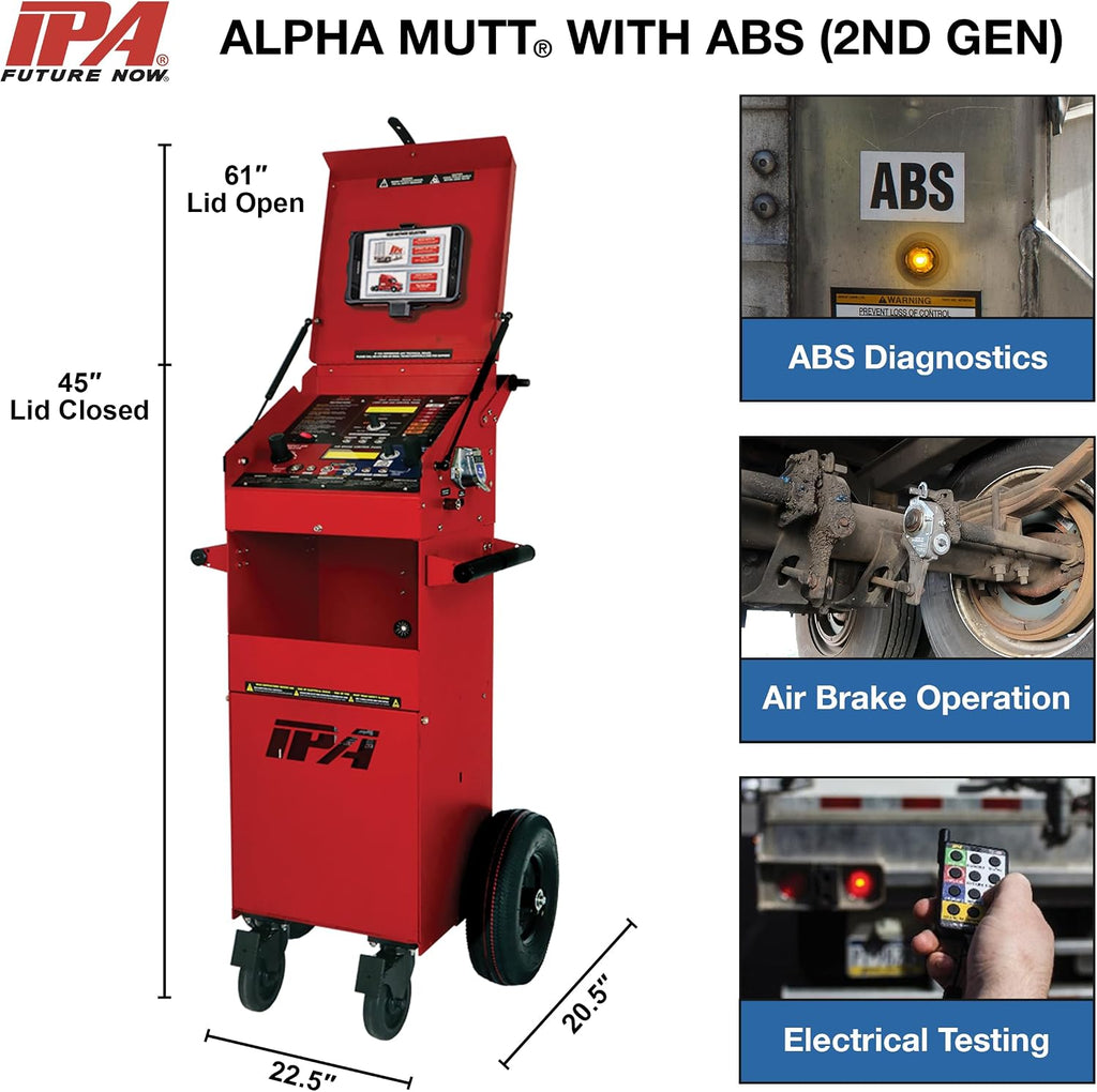 Innovative Products of America #5710A-RT8 Alpha MUTT (2nd Gen) with ABS and Rugged Tablet, Shop Model (Rugged 8' Tablet)