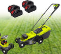 Lawn Mower Battery Powered, 1600W Ultra-Light Push Mower, Self Propelled Electric Lawn Mower, 45Min Runtime, 10.6 Gallon Grass Bag, 30mm/50mm/70mm-Position Height Adjustment,4 Batteries