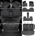 Floor Mats Set for 2026 Hyundai Palisade Hybrid 7/8 Seats (Not Fit Gas), All Weather TPE Backrest Mat Cargo Mat Floor Liner Accessories, Waterproof and Durable Car Mats