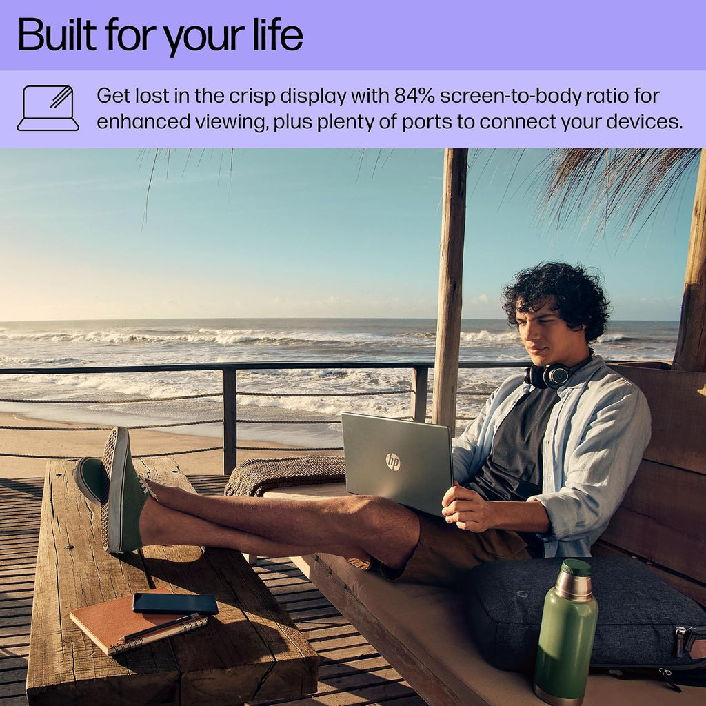 HP 14 Ultrabook Laptop Computer 2025 Premium Lifetime Office 2024, Copilot AI, 8-Core Intel Core i3, 8GB RAM, 756GB Storage (256GB SSD + 500GB Ext), Wi-Fi 6, Long Battery, Win 11 Pro, HubxcelAccessory