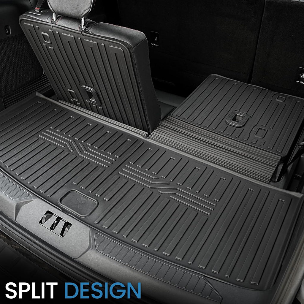 Floor Mats for 2020-2025 2026 Ford Explorer 7 Seats Bench Seat Car Mat Accessories, All Weather TPE Cargo Mat Backrest Mat Active/Platinum