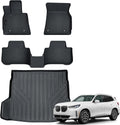 Auxko All Weather Floor Mats Cargo Mat Fit for 2026 2025 BMW X3 G45 TPE Liners Car Accessories All Season Guard Odorless Anti-Slip Floor Mats Cargo Liner