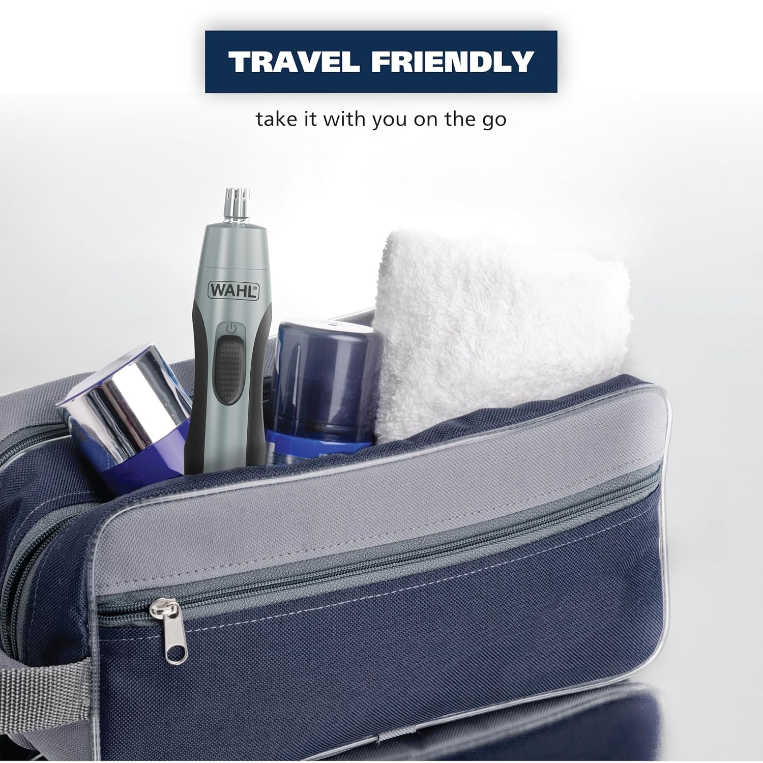 Wahl Clipper Battery Operated, Precision Ear and Nose Hair Trimmer for Men, Hygienic Nose Trimmer with Rinseable Blade for Easy Cleaning, Perfect for Travel – Model 3026462 (Pack of 12)