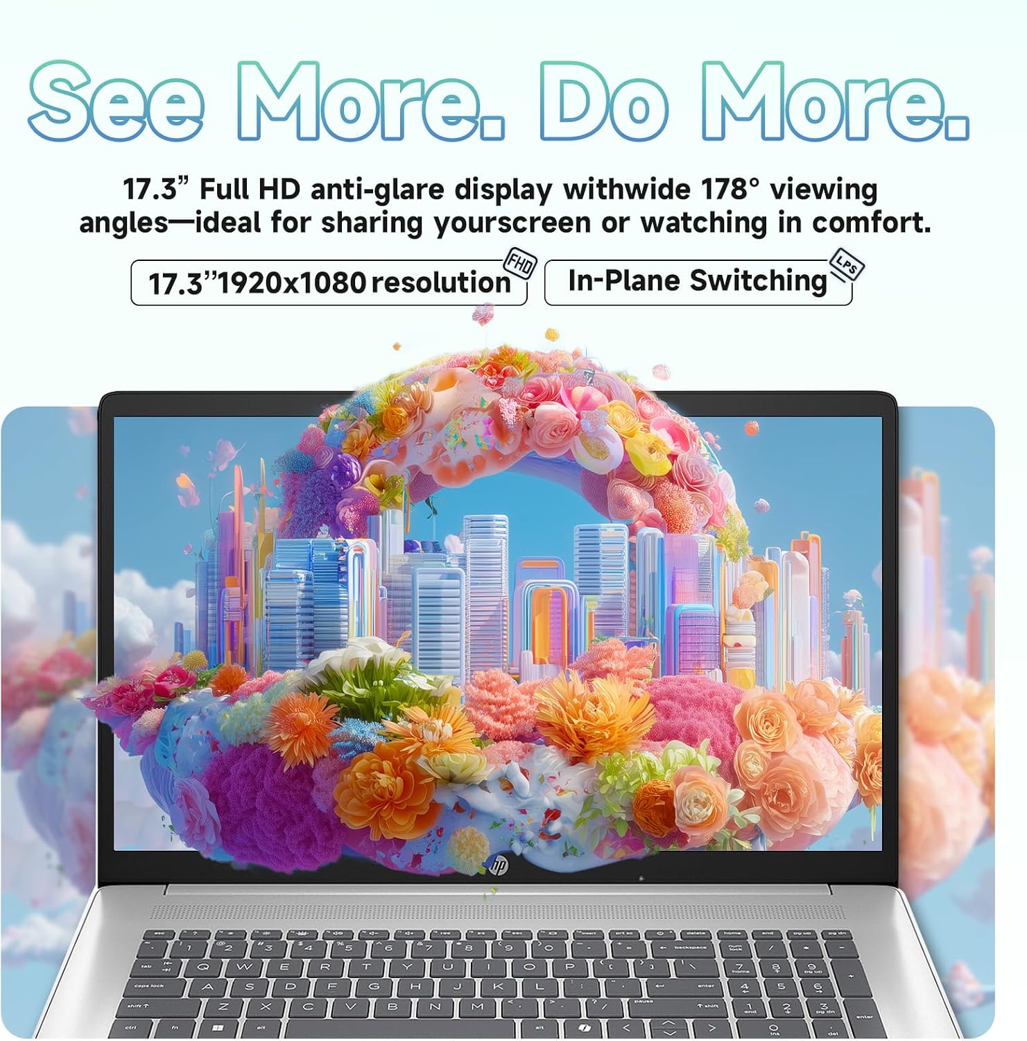 HP 2026 17.3' Laptop, Intel 8-Core i3-N305, 16GB RAM, 512GB SSD, FHD Display, Windows 11 Pro, Numeric Keyboard, WiFi 6 & BT, Webcam, Up to 9.5H Battery Life, for Students & Business, w/Accessories