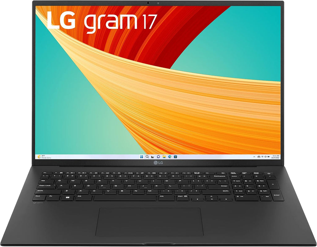 LG gram 17' Lightweight Laptop, Intel 13th Gen Core i7 Evo Platform, Windows 11 Home, 16GB RAM, 1TB SSD, Black