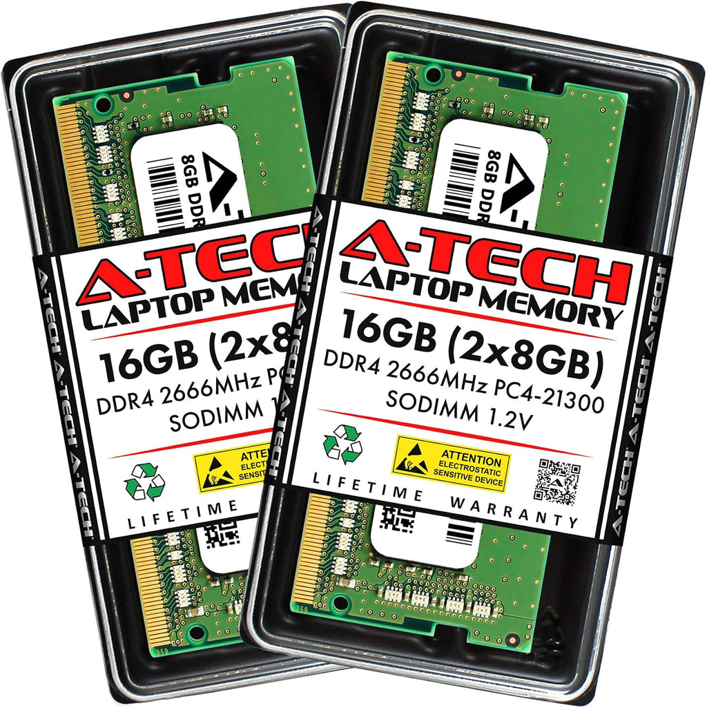 A-Tech 16GB Kit (2x8GB) RAM for Acer Nitro 5 AN515-54-5812 Gaming Laptop | DDR4 2666MHz SODIMM PC4-21300 (PC4-2666V) Memory Upgrade Modules