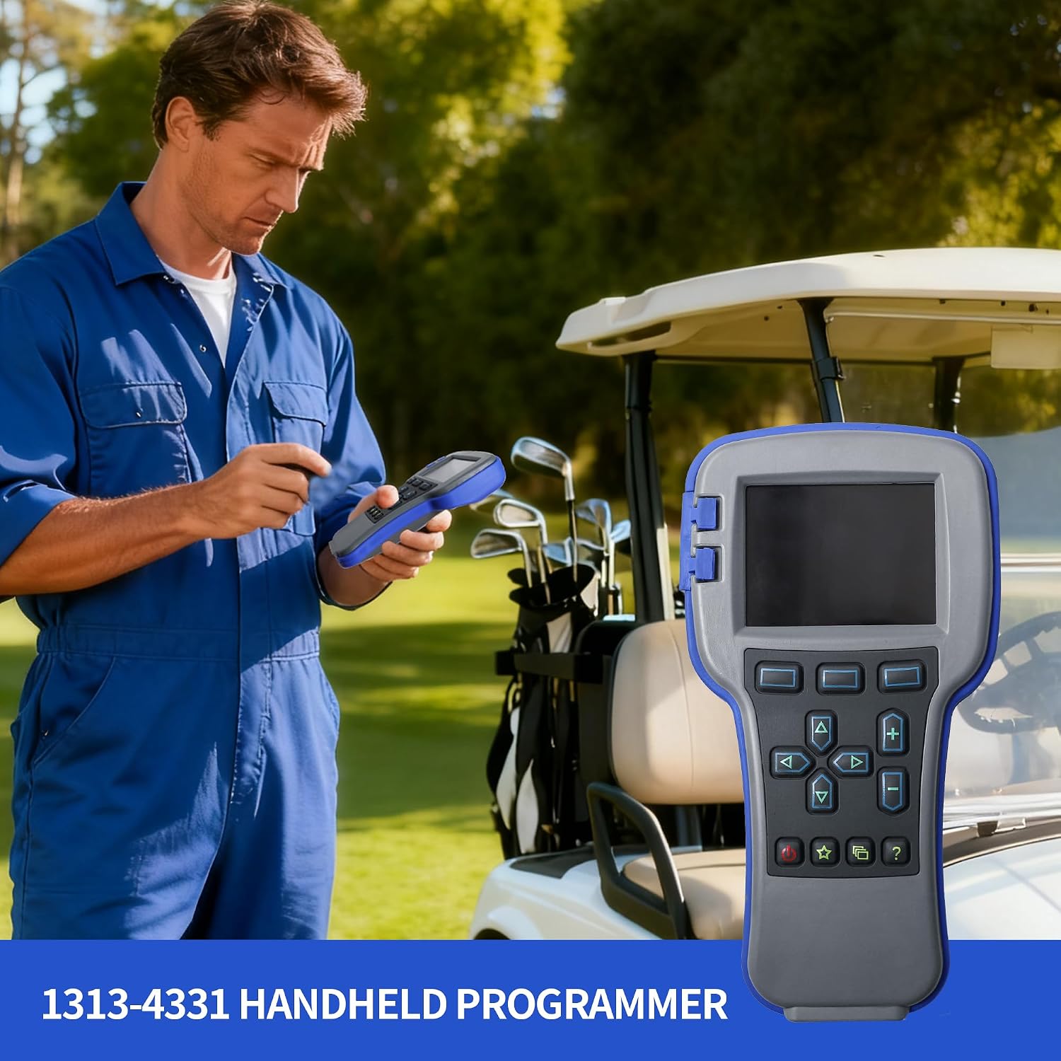 1313-4331 Handheld Programmer for Golf Carts, 1313-4431 OEM Grade Tool | Universal Diagnostic Programming Tool for Curtis Controllers, 1313-4401 Handset Programmer for Forklifts, AWP, Easy-to-Use
