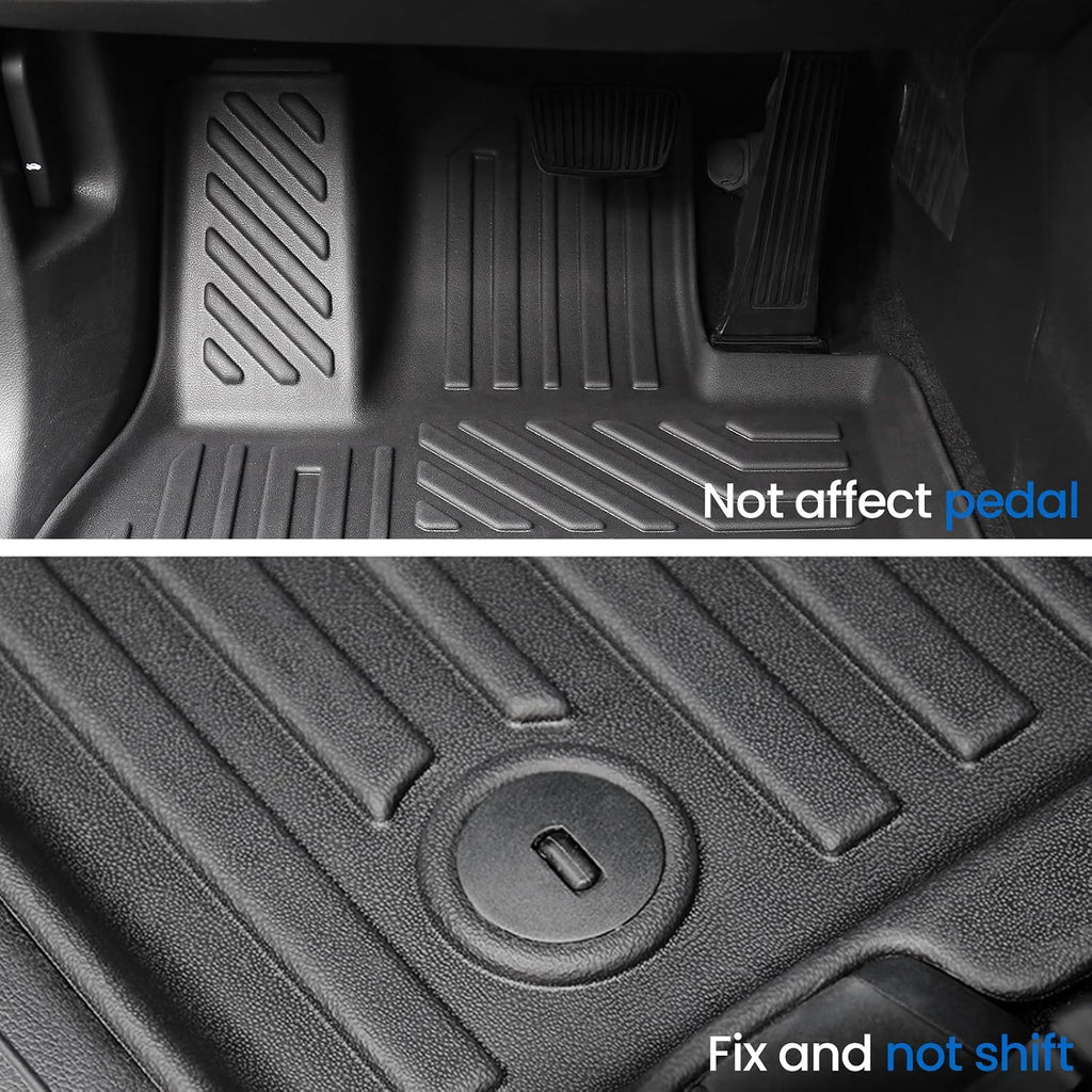 Floor Mats Cargo Mat Set for 2020-2024 2025 Hyundai Palisade 7/8 Seat, All Weather TPE Cargo Liner Backrest Mats Trunk Lower Car Mat Accessories for Palisade Calligraphy