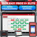 Launch X431 PRO3 V+ Elite, 2026 SmartlinkC 2.0 Bidirectional Scan Tool with J2534 Portocol, HD Trucks Scanner, 10.1 inch, Topology Map, 60+Service, Online Code, CANFD/DoIP/D-PDU, FCA, 2 Yrs Update
