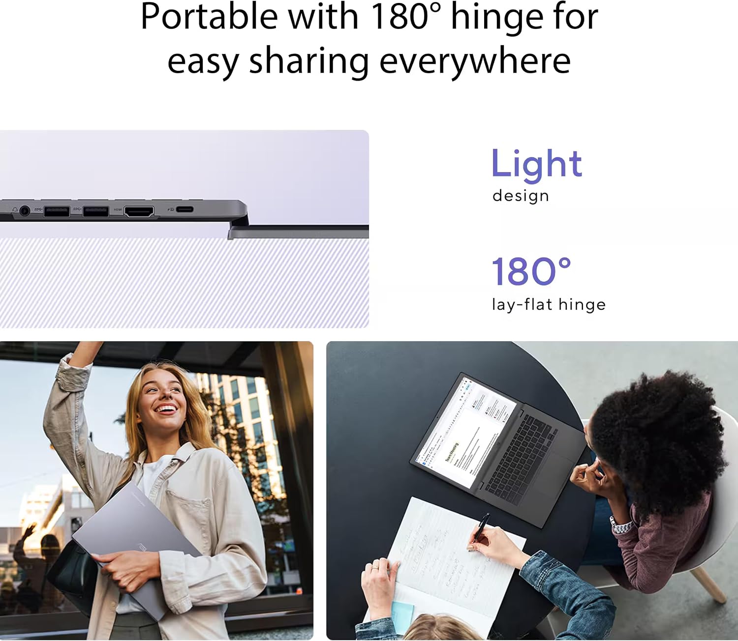 ASUS Chromebook Plus CX34 Laptop (14' FHD Touchscreen, Intel Core i5-1335U, 8GB RAM, 256GB Storage (128GB+128GB SD)) Enterprise Business, Student, 1080p Webcam, Google AI, IST HUB, Wi-Fi 6E, Chrome OS