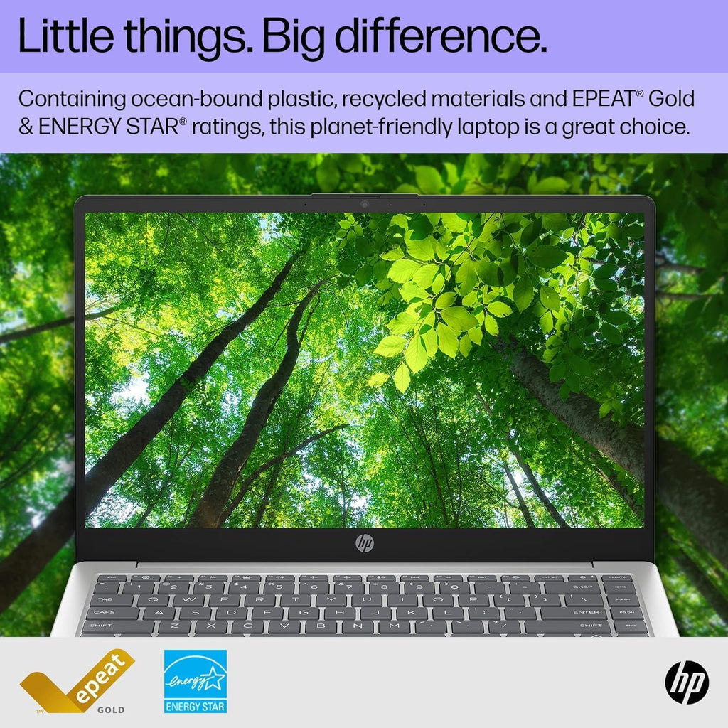 HP 14 FHD Laptop Computer, Intel Quad-Core Pentium N200 (Beat i5-8250U), 16GB RAM, 1TB SSD, WiFi, Webcam, Fast Charge, Backlit Keyboard, 1 Year Microsoft Office 365, Win 11, w/GM Accessory