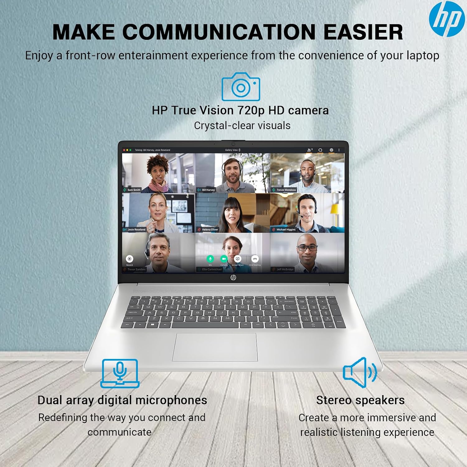 HP 17 Inch Laptop Computer, 17.3 IPS FHD Business Laptop PC, AMD Ryzen 5 6-Core, 32GB RAM 2TB SSD, Windows 11 Pro, 10-Key Number Pad