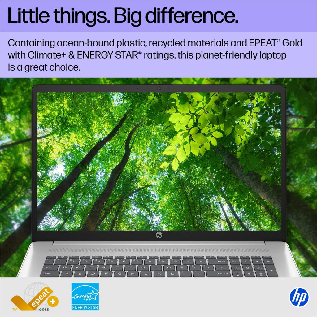 HP 17.3 Touchscreen Laptop, 17 inch Touchscreen Anti-Glare HD+ Display, Intel Ultra 7 255U, Backlit Keyboard, Copilot Key, Built-in NPU, 32 GB DDR5, 1 TB SSD, BT 5.4, Windows 11 Pro, Accessories