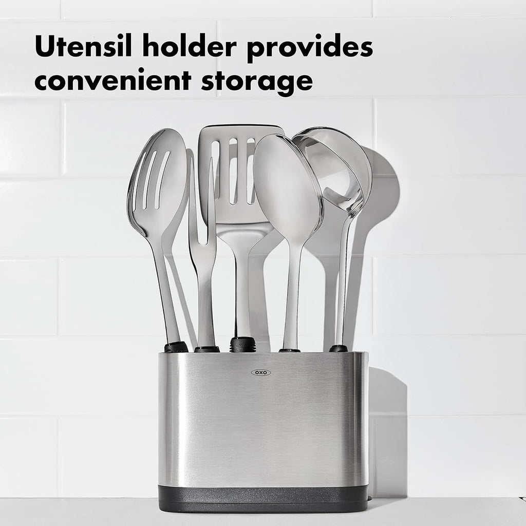 OXO Stainless Steel Kitchen Tools | Prep & Serve | Modern Style | 6-Piece Set | Pack of 2