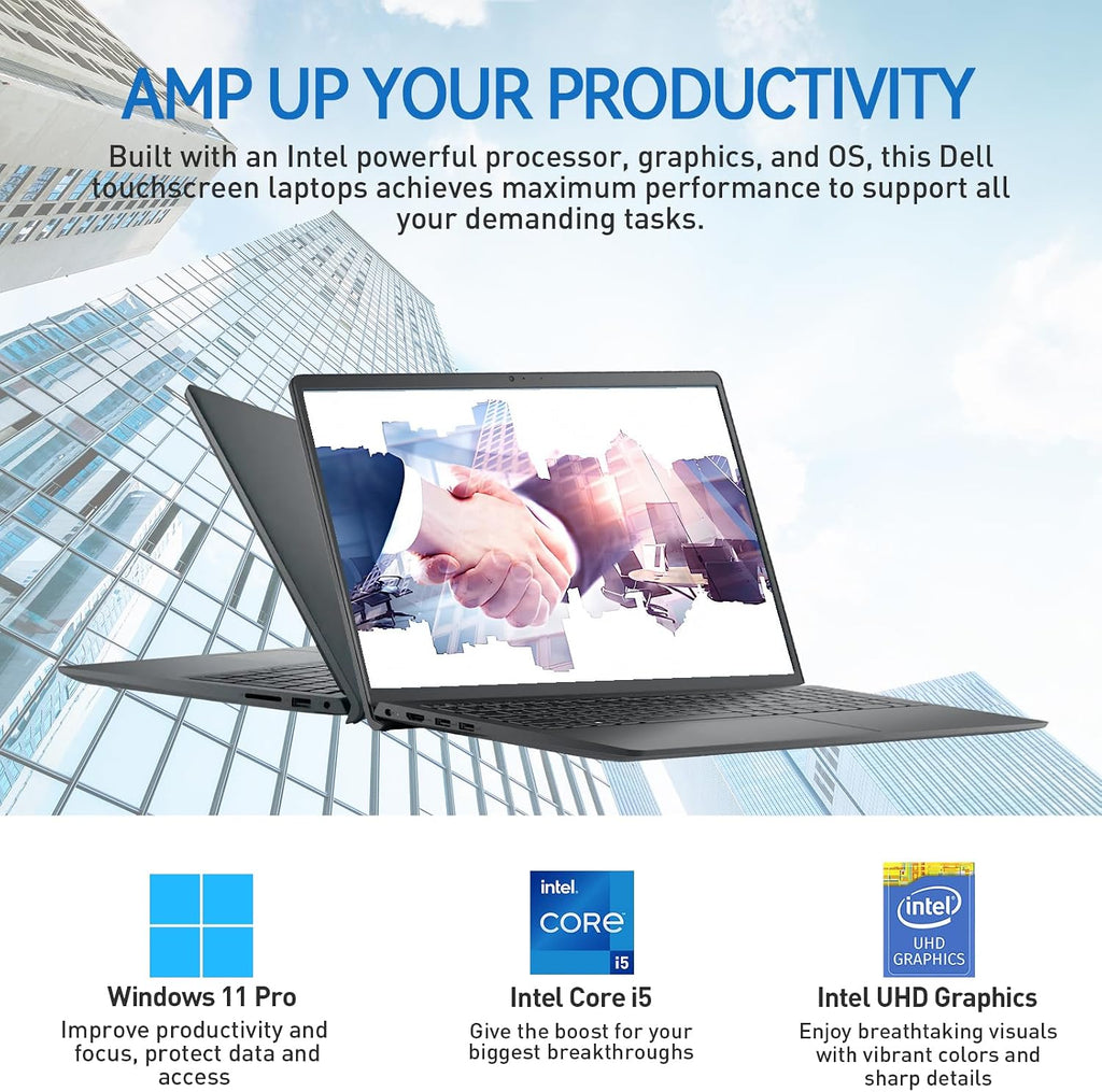 Dell Inspiron 15 3000 Touchscreen Laptop Computer, 15.6' FHD IPS Touch Screen Business Laptop PC, 13th Gen Intel Core i5 (10-Cores), Windows 11 Pro | 10-Key | 16GB RAM 512GB SSD