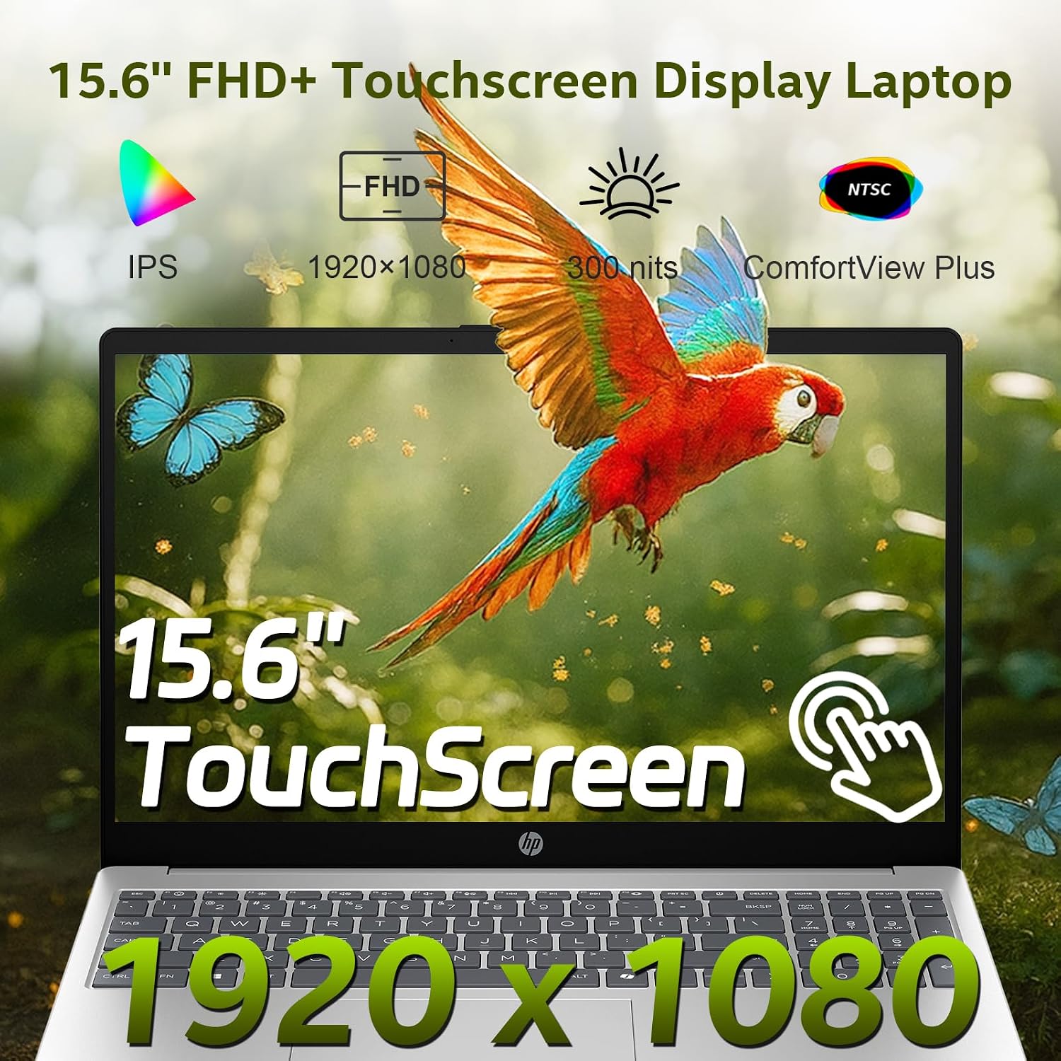 HP 15.6' Touchscreen Laptop, Intel Core i7-1355U (10-Core, Up to 5.0GHz), 32GB RAM 1TB SSD Windows 11 Pro, 15.6' FHD IPS, Copilot AI, Numeric Keyboard, Type-c, Patented KB Kit