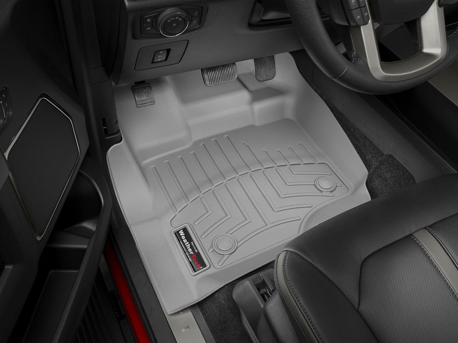 WeatherTech Custom Fit FloorLiners for Nissan Titan XD, Titan, Titan XD - 1st & 2nd Row (47908-1-2), Cocoa