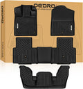 OEDRO Floor Mats Fit for Honda Pilot 2026 2025-2023, Includes 1st, 2nd and 3rd Row Floor Liners, Custom Fit TPE All Weather Car Liners, Black