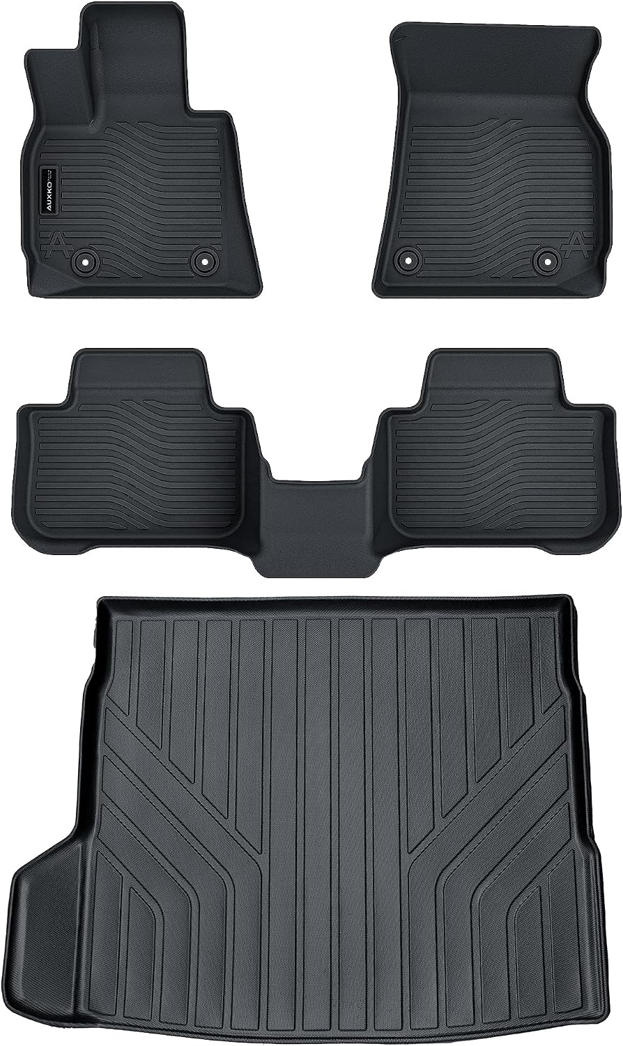 Auxko All Weather Floor Mats Cargo Mat Fit for 2026 2025 BMW X3 G45 TPE Liners Car Accessories All Season Guard Odorless Anti-Slip Floor Mats Cargo Liner